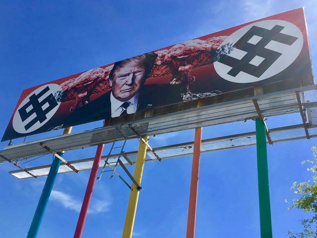 trumpbillboard2_small Artist defends anti-Trump billboard Culture  