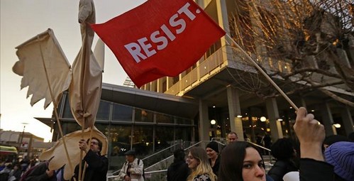 resist_small Campus High Jinks and the First Amendment College  
